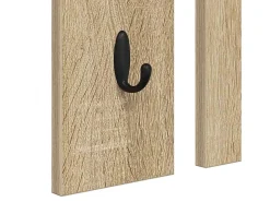 Perchero de pared con estante roble Sonoma 84 x 10 x 80 cm
