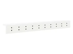 Perchero de pared con estante Blanco 100 x 10,5 x 10,5 cm