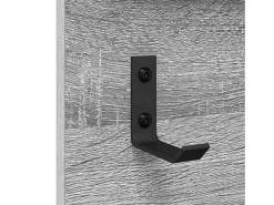 Perchero de pared con estante Sonoma, gris, 90 x 10 x 50 cm