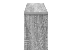 Perchero de pared con estante Sonoma, gris, 75 x 16 x 26 cm