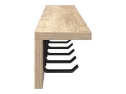 Perchero de pared de roble Sonoma 80 x 10,5 x 10,5 cm