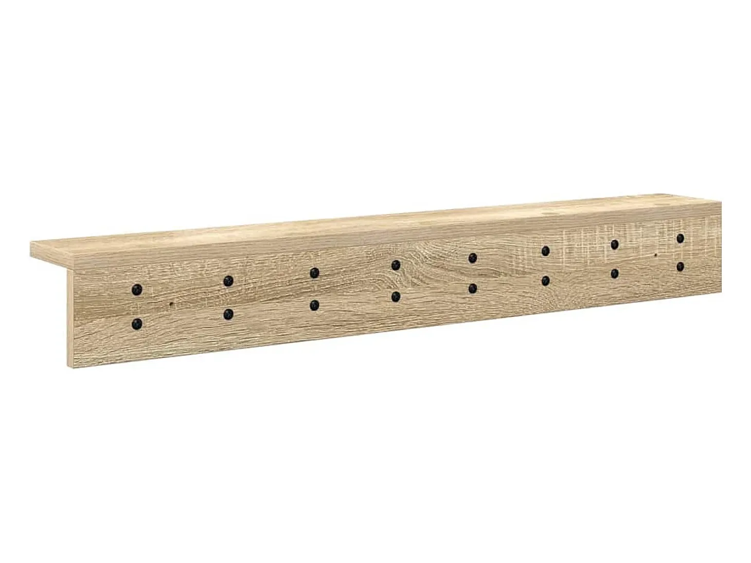 Perchero de pared de roble Sonoma 80 x 10,5 x 10,5 cm