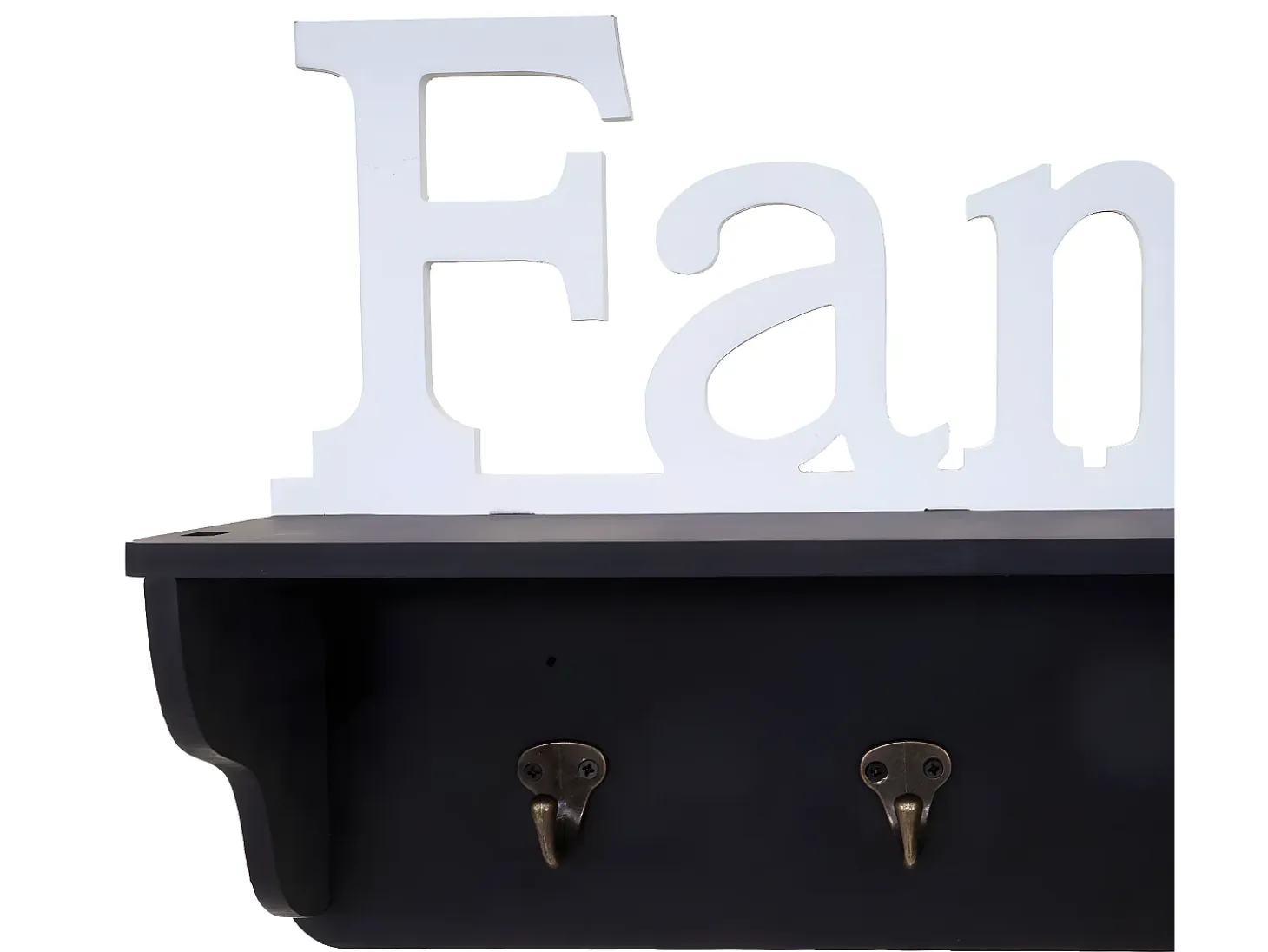 Perchero de pared Familia MCW-D41, negro/blanco