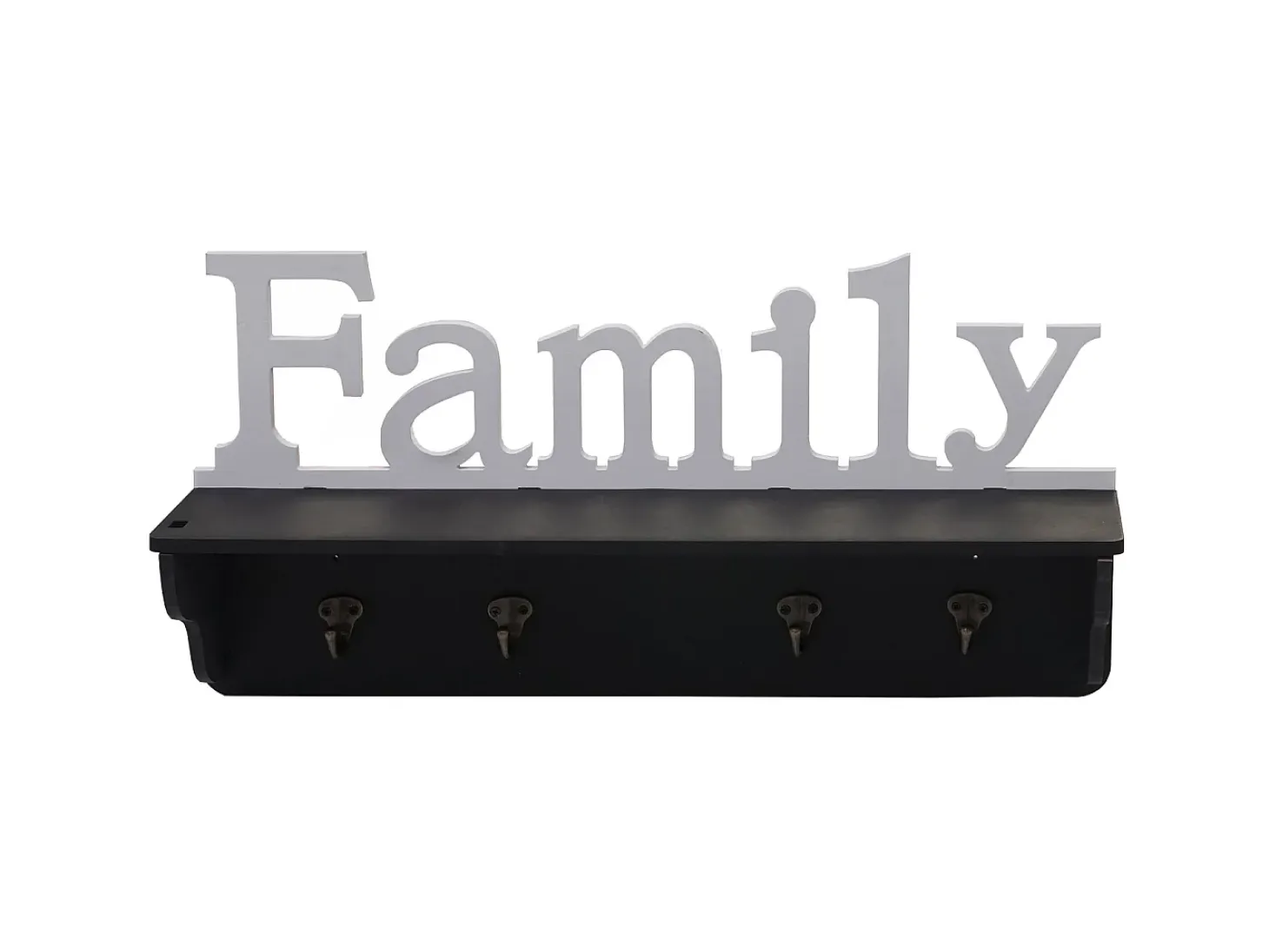 Perchero de pared Familia MCW-D41, negro/blanco