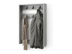 Perchero de pared gris 60x12.1x85 eliza