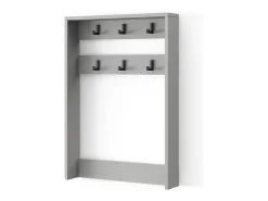 Perchero de pared gris 60x12.1x85 eliza
