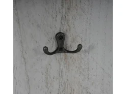 Perchero de pared H33 (juego de 2), gris desgastado