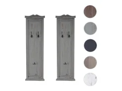 Perchero de pared H33 (juego de 2), gris desgastado
