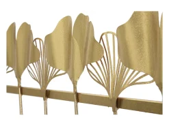 Perchero de Pared Hoja 8, Oro, 66,2x6x26,3 cm, Kendra Home