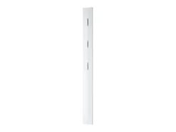 Perchero de pared lacado de diseño blanco negro Alti - Blanco