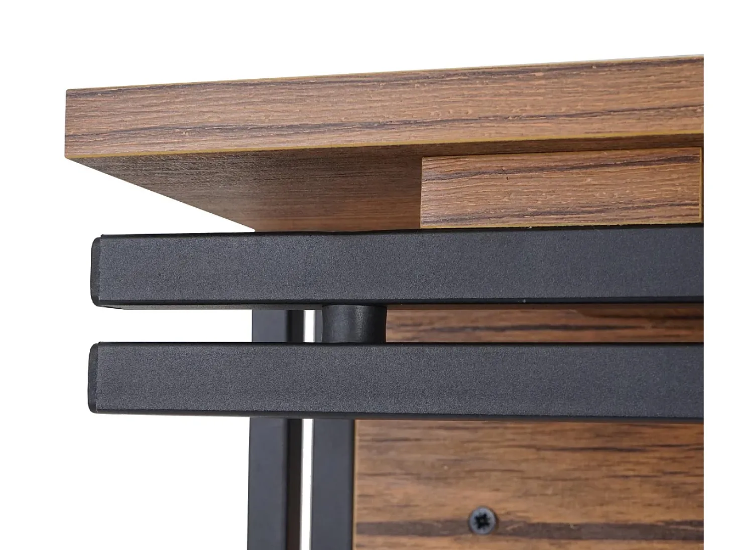 Perchero de pared MCW-A27 Estructura 3D, Aspecto roble salvaje