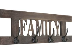 Perchero de pared MCW-C60 Family Shabby look, marrón, shabby