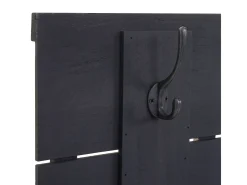 Perchero de pared MCW-C89 Family, estilo shabby chic, gris oscuro, desgastado