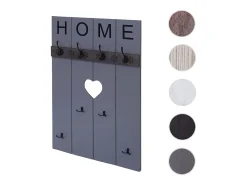 Perchero de pared MCW-C89 Home Shabby look, gris-azul