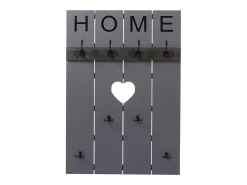 Perchero de pared MCW-C89 Home Shabby look, gris-azul