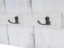 Perchero de pared MCW-C89 Welcome Shabby, blanco, desgastado
