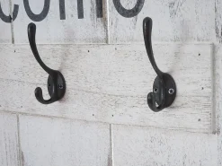 Perchero de pared MCW-C89 Welcome Shabby, blanco, desgastado