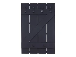 Perchero de pared MCW-D13, gris oscuro shabby