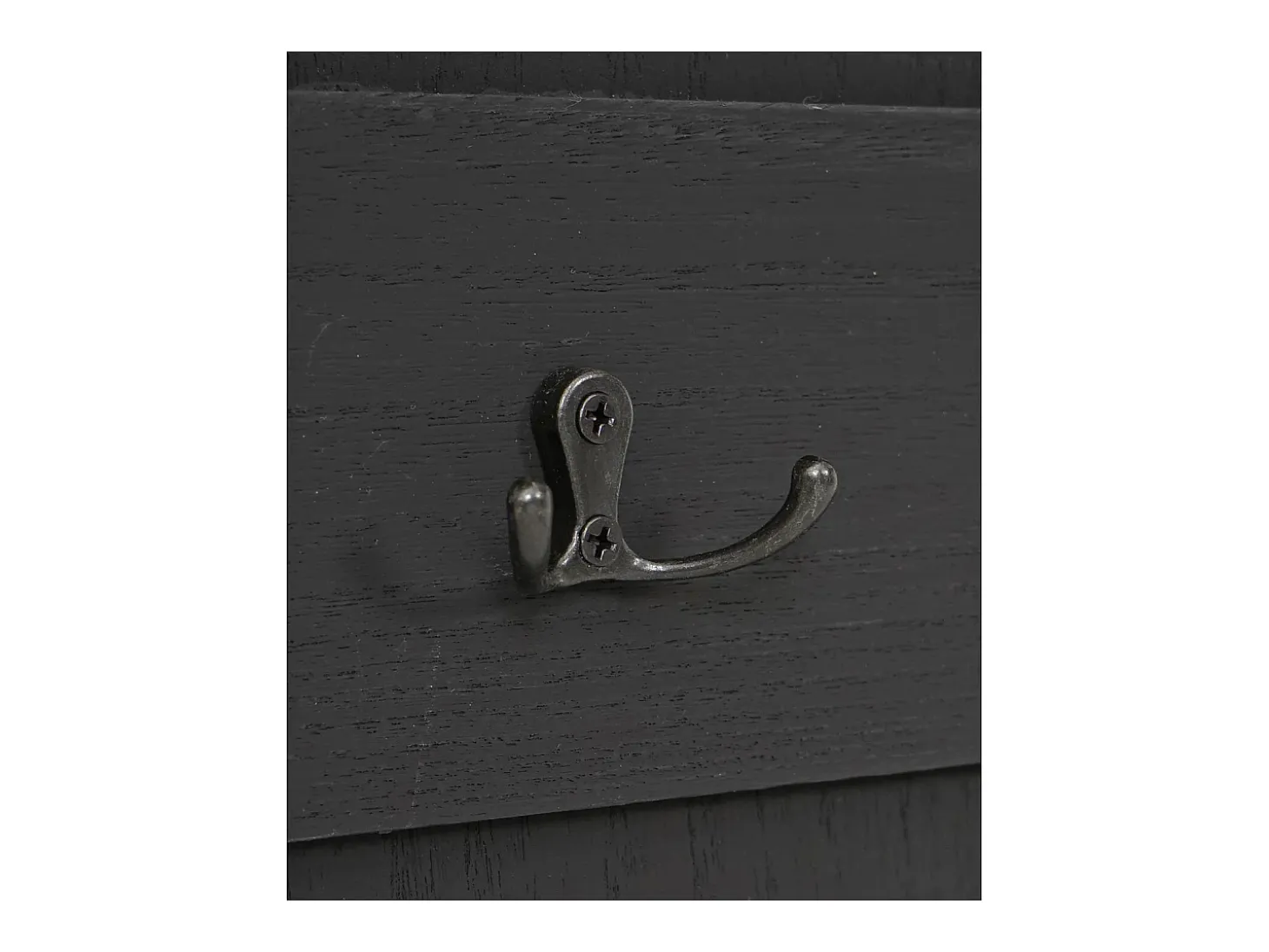 Perchero de pared MCW-D13, gris oscuro shabby