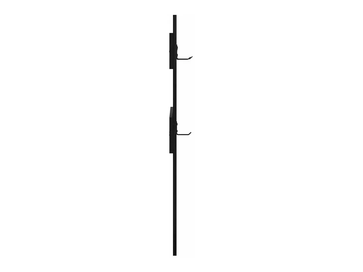 Perchero de pared Perchero de pared Roble negro 65 x 3 x 100 cm