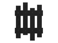 Perchero de pared Roble negro 60 x 3 x 82 cm Madera de ingeniería