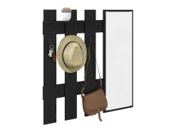 Perchero de pared Roble Negro 100 x 10 x 100 cm
