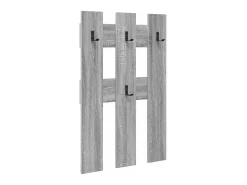Perchero de pared Sonoma gris 65 x 3 x 100 cm