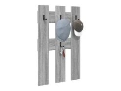 Perchero de pared Sonoma gris 65 x 3 x 100 cm