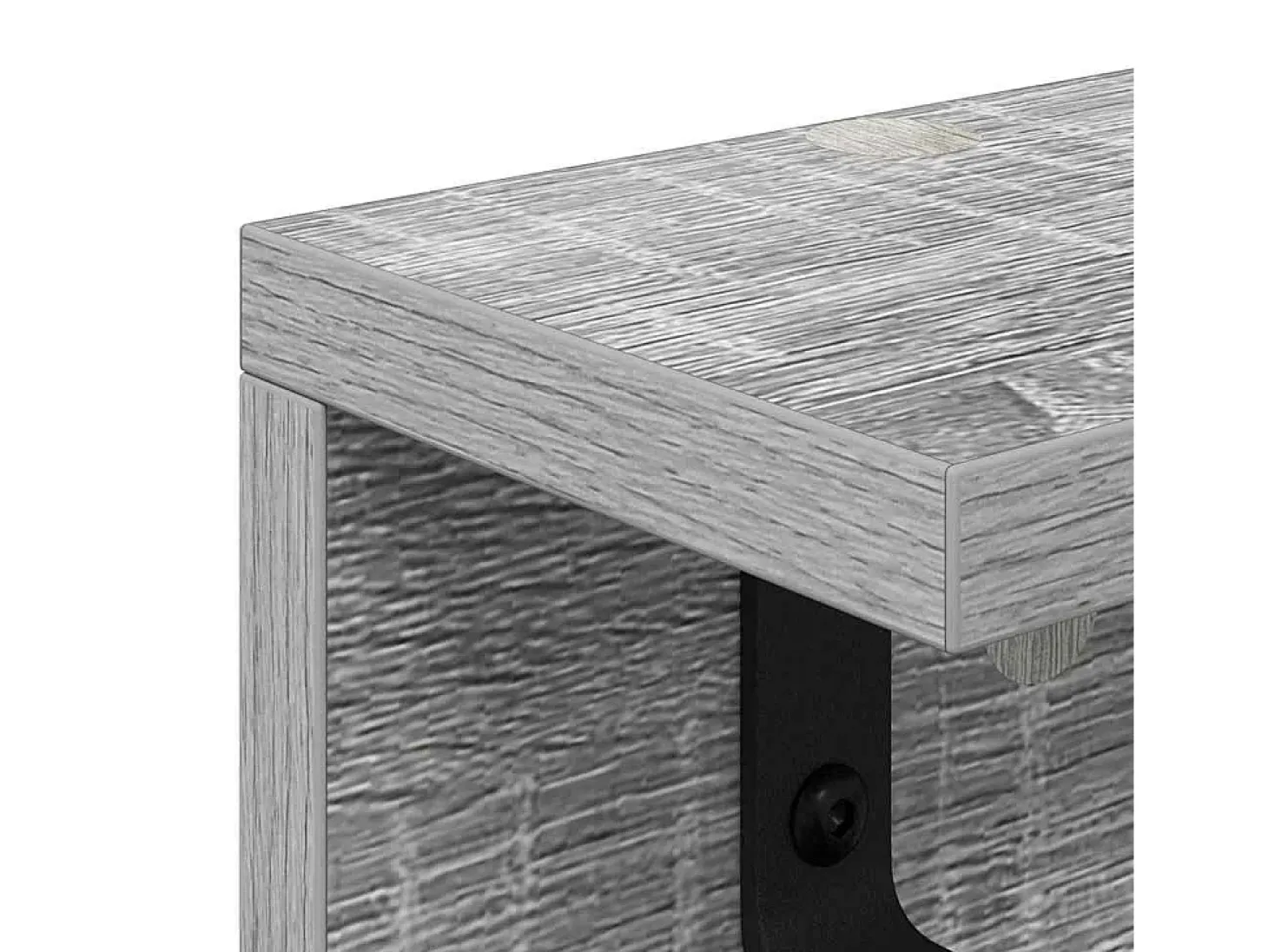 Perchero de pared Sonoma gris 100 x 10,5 x 10,5 cm