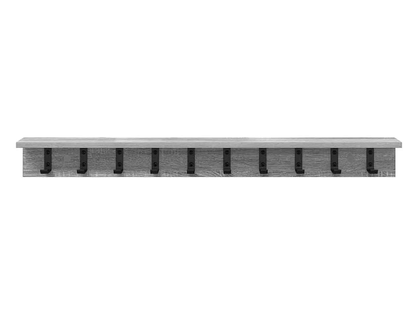 Perchero de pared Sonoma gris 100 x 10,5 x 10,5 cm