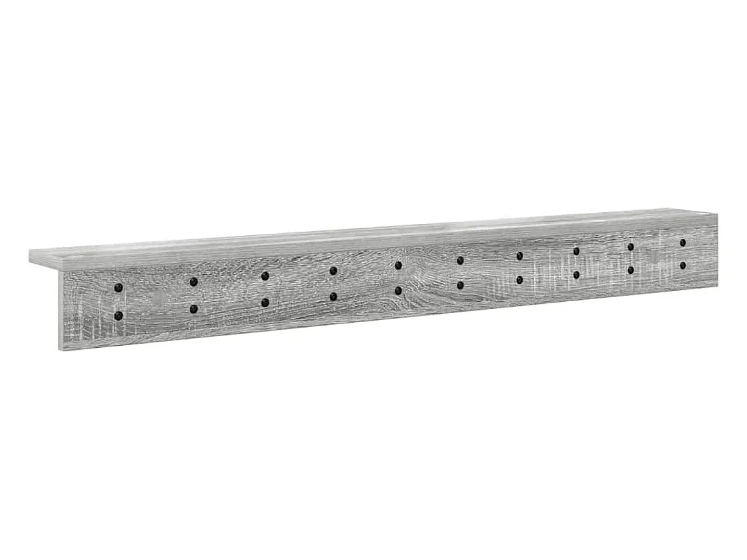 Perchero de pared Sonoma gris 100 x 10,5 x 10,5 cm