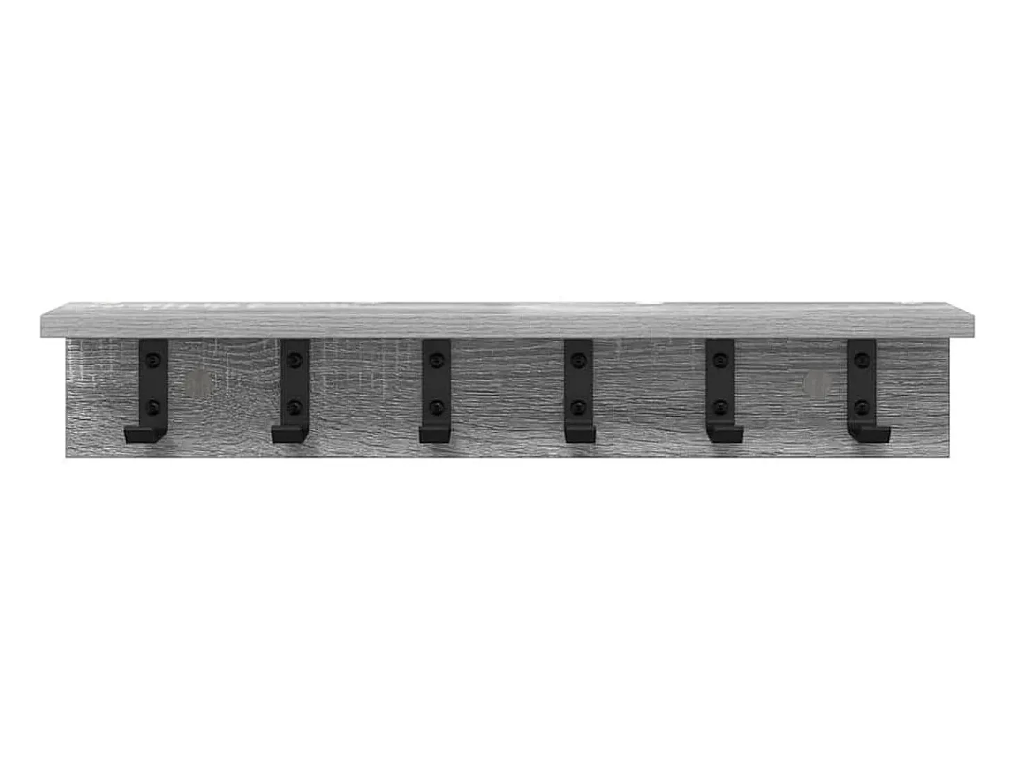 Perchero de pared Sonoma gris 60 x 10,5 x 10,5 cm