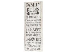 Perchero de paredReglas de familia Look shabby