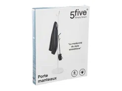 Perchero De Pie 6 Colgadores Blanco 176 cm