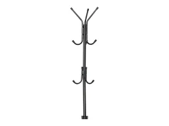 Perchero de pie c/8 colgadores negro metal 42x17x17 cm
