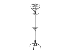 Perchero de pie de metal negro 51x51x189 cm