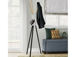 Perchero de pie moderno de estilo escandinavo madera metal Pakart