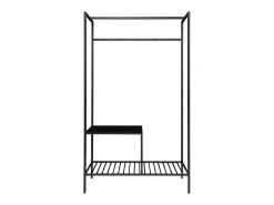 Perchero de Suelo Vita, Negro, 38x101x170 cm, Kendra Home
