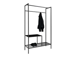 Perchero de Suelo Vita, Negro, 38x101x170 cm, Kendra Home