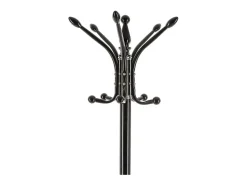 Perchero Giratorio con 14 Ganchos de Metal y Mármol Negro H 182 cm