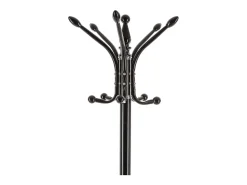 Perchero Giratorio con 14 Ganchos de Metal y Mármol Negro H 182 cm