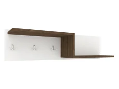 Perchero Grid, Roble Bronce/Blanco, 100 x 20 x 24 cm