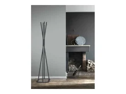 Perchero mod. 469 acabado lacado azabache, 180cm(alto) 38cm(ancho) 38cm(largo)
