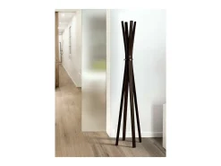Perchero mod. 455 acabado lacado wengué, 182cm(alto) 42cm(ancho) 42cm(largo)