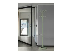 Perchero mod. 421 con paragüero herrajes en cromo satinado lacado verde, 180 cm(alto)37 c