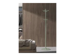 Perchero mod. 402 lacado en color verde, 180 cm(alto)37 cm(ancho)37 cm(largo)