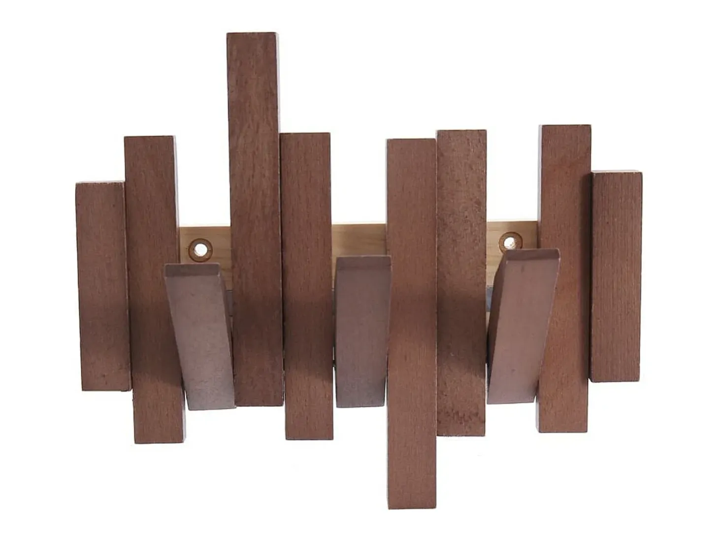 Perchero Nórdico 3 ganchos madera maciza 20x22,8x3,3 cm