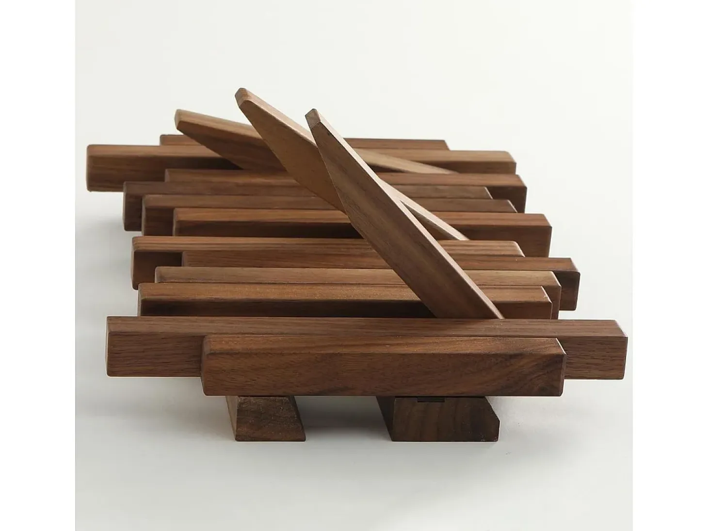 Perchero Nórdico 3 ganchos madera maciza 20x22,8x3,3 cm