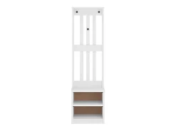 Perchero SANDNES blanco 45x40x159,5 cm madera maciza de pino