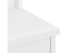 Perchero SANDNES blanco 45x40x159,5 cm madera maciza de pino